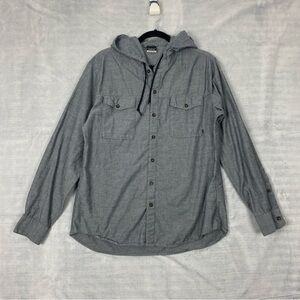 Nike 6.0 Hooded Shirt Organic Cotton Button Down Men's Size Large